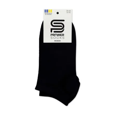 Premier Socks шкарпетки жіночі низькі 14В35/6А ажурні ромби чорні р.23-25