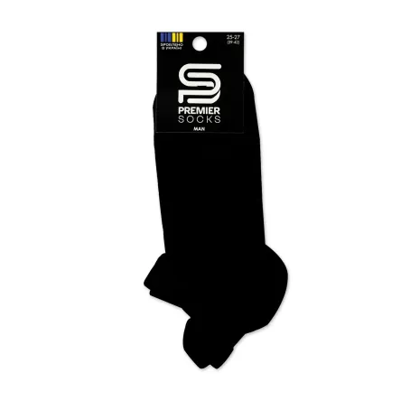 Premier Socks шкарпетки чоловічі низькі 553Я сітка з язичком чорні