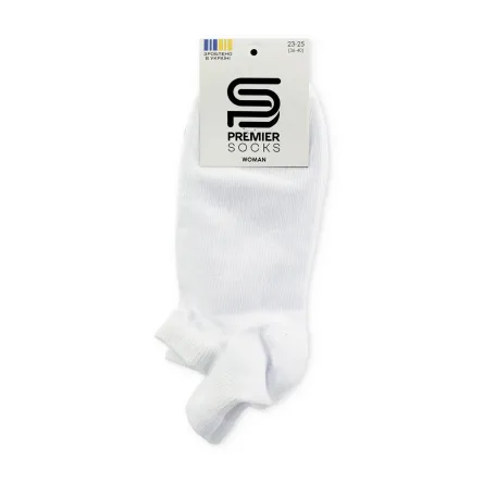 Premier Socks шкарпетки жіночі спорт 14B35/3Я білі р.23-25