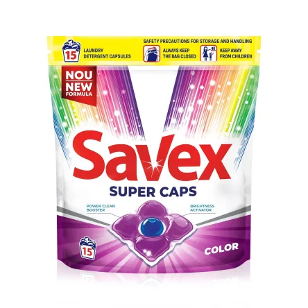 Savex капсули для прання 2в1 Колор 15 шт.