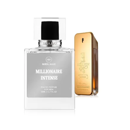 MiraMax парфумована вода для чоловіків Millionaire Intense vs Paco Rabanne 1 Million Intense 50мл