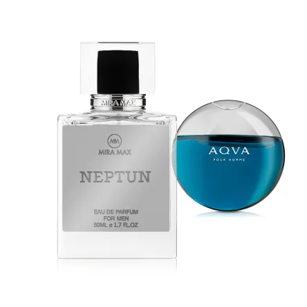 MiraMax парфумована вода для чоловіків Neptun vs Bulgari Aqva Pour Homme 50мл