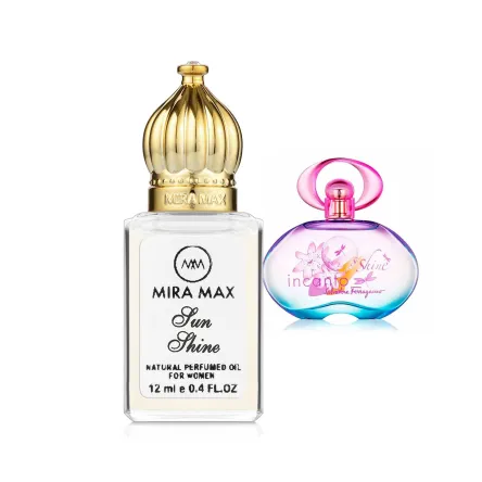 MiraMax парфумована олія для жінок Shiness vs Salvatore Ferragamo Incanto Shine 12мл