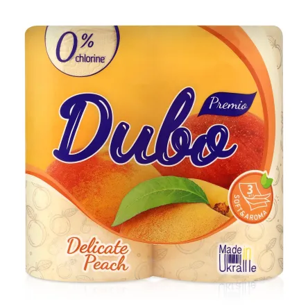 Диво Premio туалетний папір Delicate Peach 3 шари 4 шт.