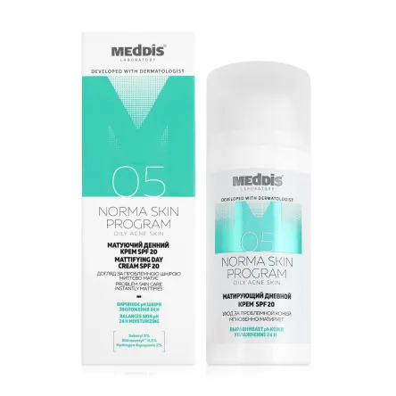 Meddis Norma Derm Program крем денний матуючий SPF20 30мл