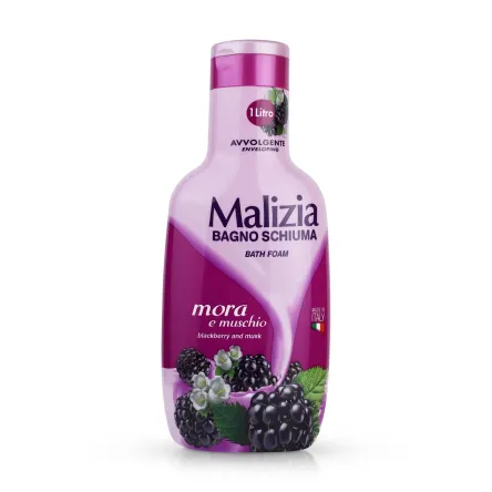 Malizia гель-піна для душу та ванни blackberry and musk 1л