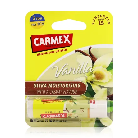 Carmex бальзам для губ* зі смаком ванілі, стік SPF15 4.25г