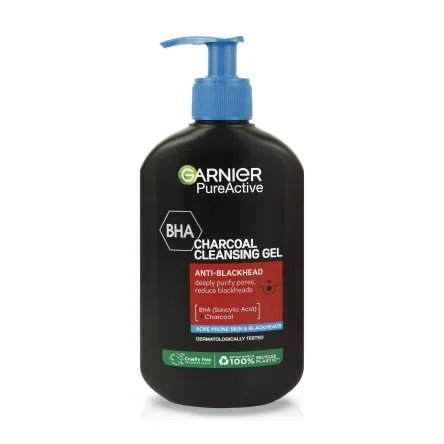 Garnier Чиста шкіра Актив гель для вмивання ультраочищаючий від прищів і чорних цяток 200мл