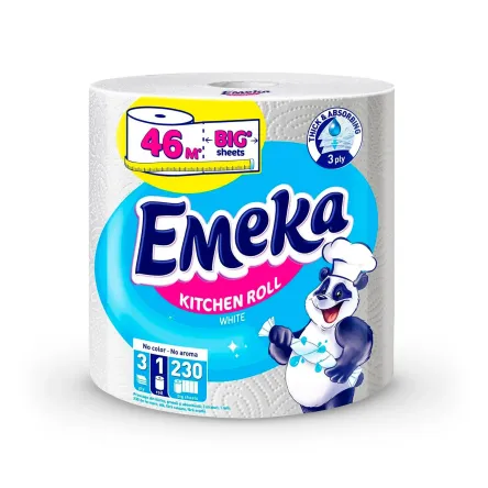 Emeka рушник паперовий 3 шари, 230листів, 46м