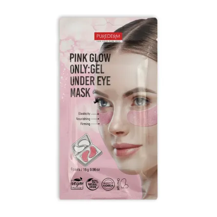 Purederm патчі для повік гелеві Pink Glow ONLY 12 шт.