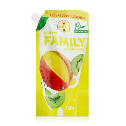 For my Family рідке мило дой-пак ківі та манго 560г