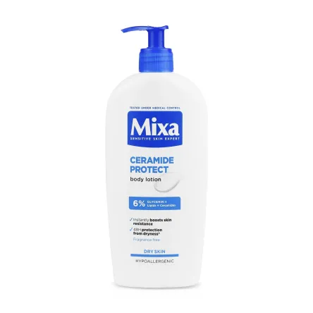 Mixa Ceramide Protect лосьйон для тіла зміцнюючий для сухої шкіри 400мл