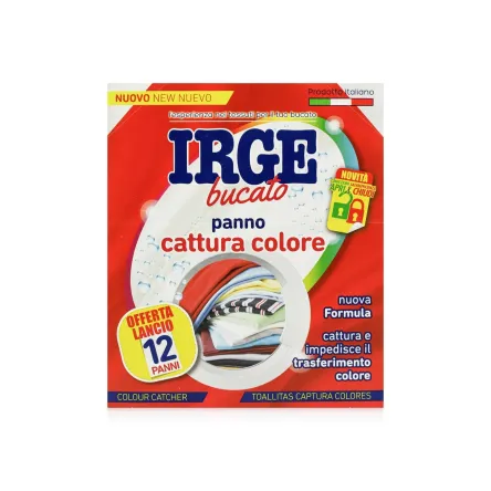Irge серветки-пастка для прання кольорових речей 12 шт.