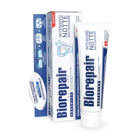 BioRepair зубна паста Інтенсивне нічне відновлення 75мл