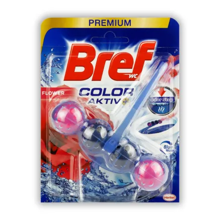 Bref Premium блок для унітазу Color Aktiv Квіти 50г 1 шт.