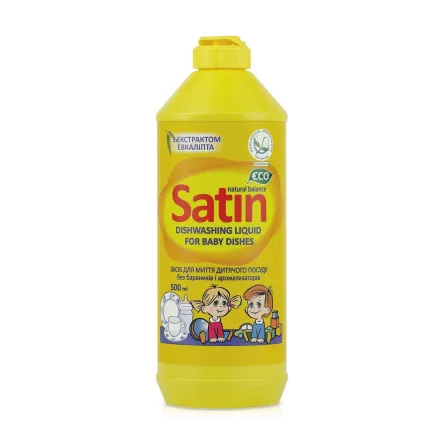 Satin засіб для миття дитячого посуду 500мл