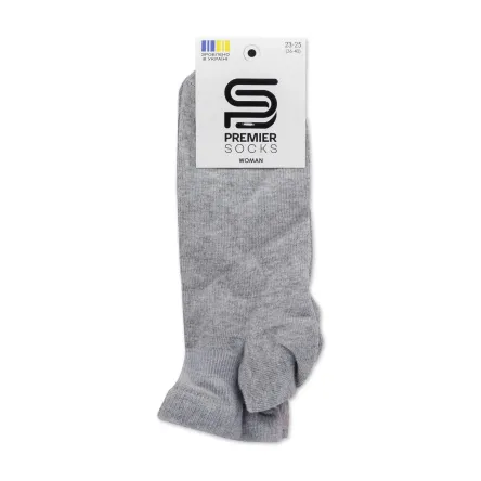 Premier Socks шкарпетки жіночі середні *14В35/2И св.сірі меланж р.23-25