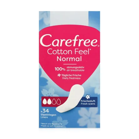 Carefree Cotton щоденні прокладки Fresh 34 шт.