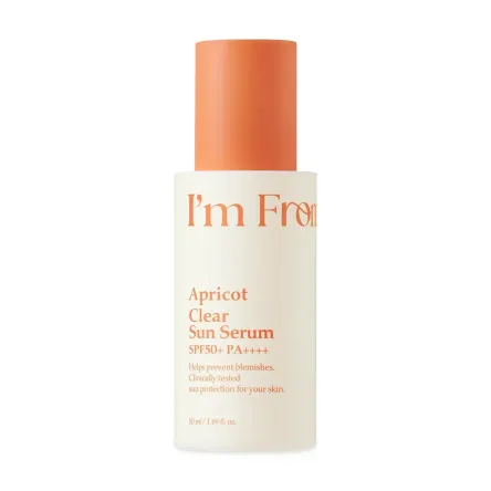 I`m From Apricot Clear сонцезахисна сироватка з екстрактом абрикоса SPF50 50мл