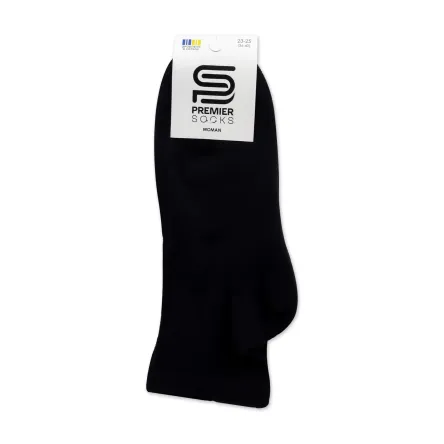 Premier Socks МС шкарпетки жіночі середні 14В35/22 махровий слід чорні р.23-25