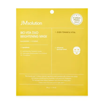 JMsolution Bio-Vita Duo Brightening маска гідрогелева освітлююча з вітамінами 34г