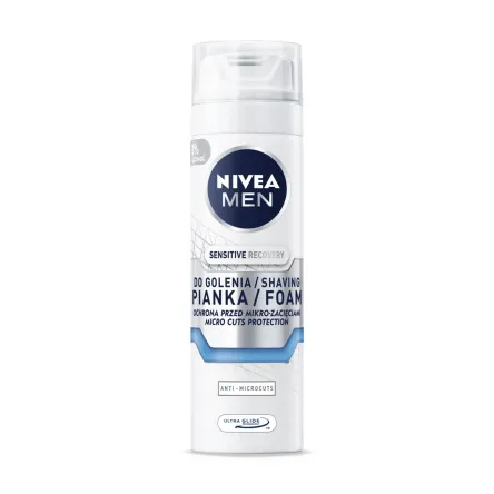 Nivea піна для гоління для чутливої шкіри відновлююча 200мл