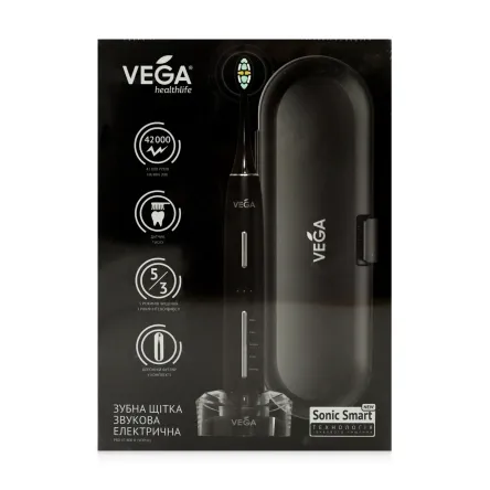 Vega електрична зубна щітка Sonic Smart чорна