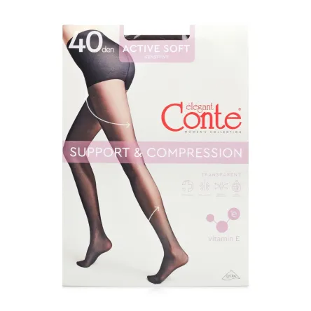 Conte ACTIVE SOFT колготи 40 den mocca р.3