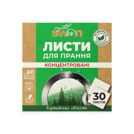 Crystal SWAN листи для прання Карпатська свіжість 30 шт.