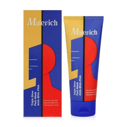 Malevich маска -пілінг мультикислотна для сяяння шкіри  75мл