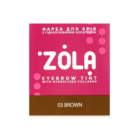 ZOLA Eyebrow Tint фарба для брів в саше