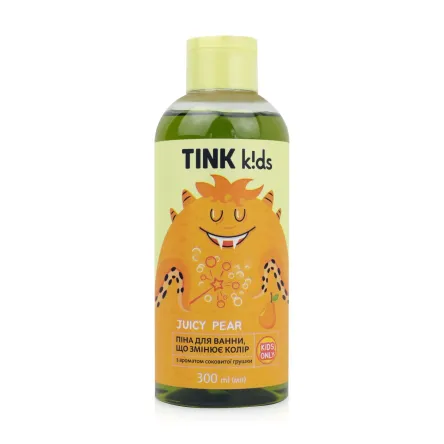 Tink kids дитяча піна для ванни ,що змінює колір на блакитний JucyPear 300мл