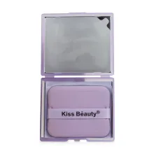 Kiss Beauty матуючі серветки зі спонжем Oil absorbing paper puff 100 шт. — Photo 3
