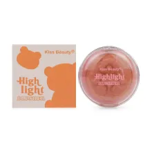 Kiss Beauty Highlight Blusher компактний хайлайтер — Photo 4