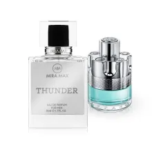 MiraMax парфумована вода для чоловіків Thunder vs Azzaro Wanted Tonic 50мл — Photo 2